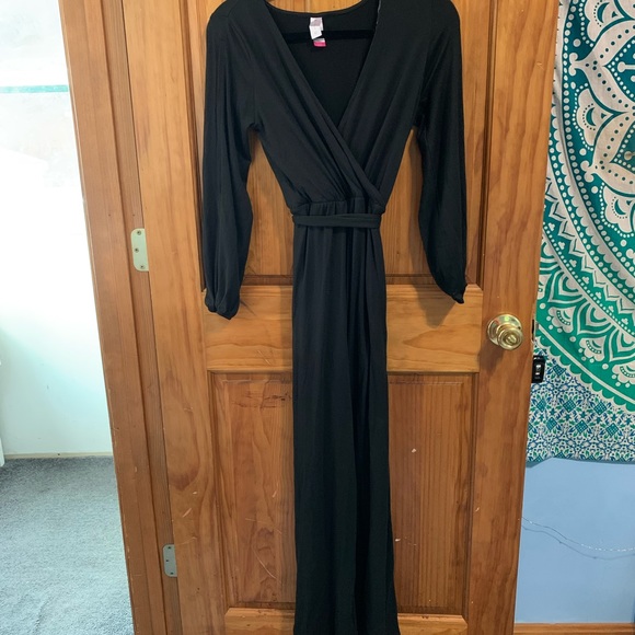 No Boundaries Pants - Black Belted Jumpsuit